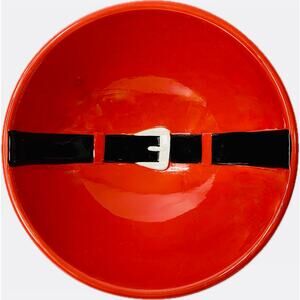 Dept 56 Time to Celebrate Santa's Belt‎ 9" Serving Bowl